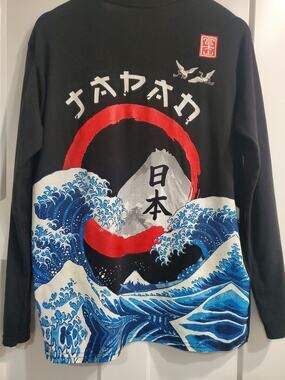 Fresh Laundry Tokyo Japan Graphic Long Sleeve size Large